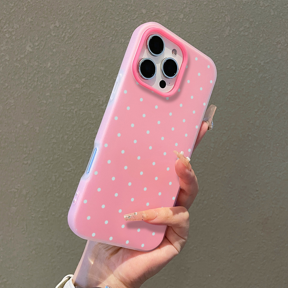 Phone Cases Xiaomi Redmi 12 - Adorable Light Blue Polka Dot Phone