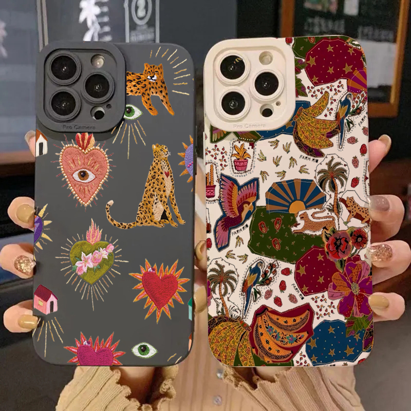 Phone Cases Arc - Floral Leopard Eyes Phone Case For
