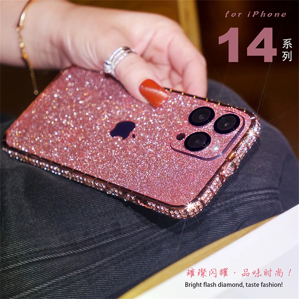 Phone Cases Arc - Luxury Rhinestone Glitter Diamond Metal Bumper