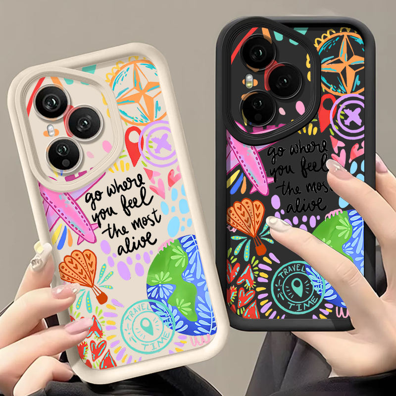 Phone Cases Honor - Airplane Painting Pattern Phone Case For