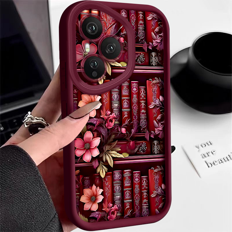 Phone Cases Honor - Creative Book Pattern Phone Case For