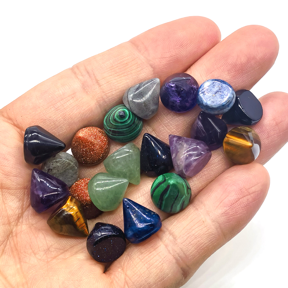 Phone Cases Europe - 10*10mm Natural Crystal Stone Bullet Cone