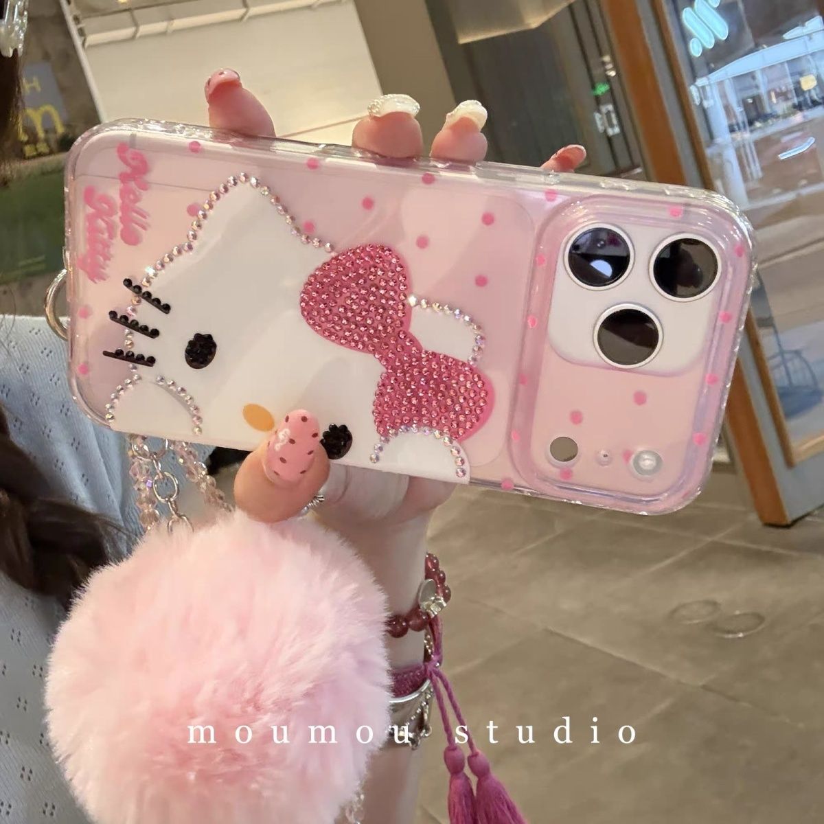 Phone Cases Japanese - Cartoon Diamond Hello Kitty Phone Case