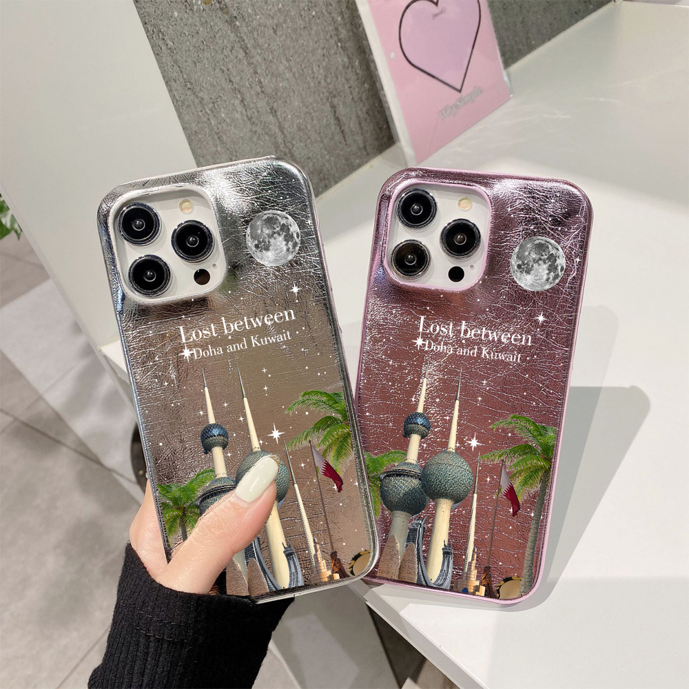 Phone Cases Kuwait - Customized Name leather phone case for