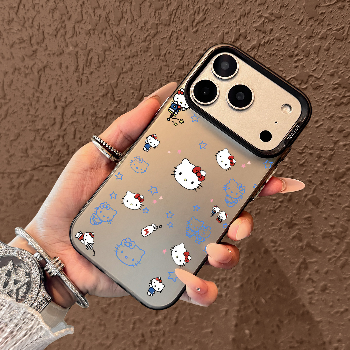 Cute Blue Hello Kitty Pattern  - Cute Cartoon Case incelemesi ve fiyatı