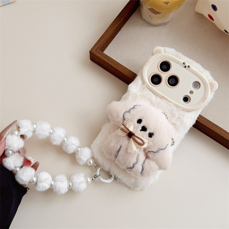 3D Cartoon Bowknot Puppy Warm  - Phone Cases Bulk incelemesi ve fiyatı