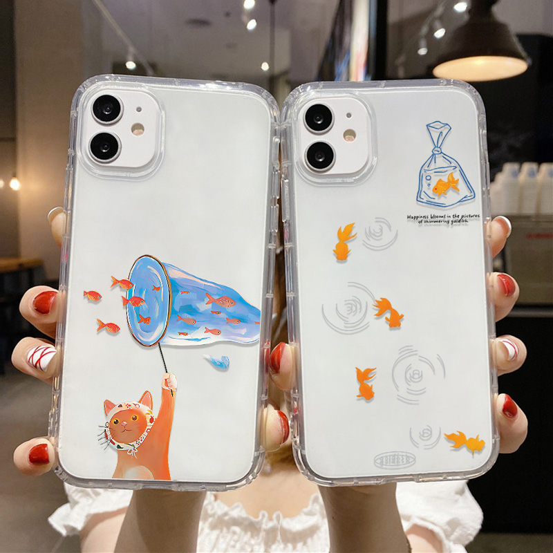 Lovely Fishes Clear Phone Case - Phone Cases Bulk incelemesi ve fiyatı
