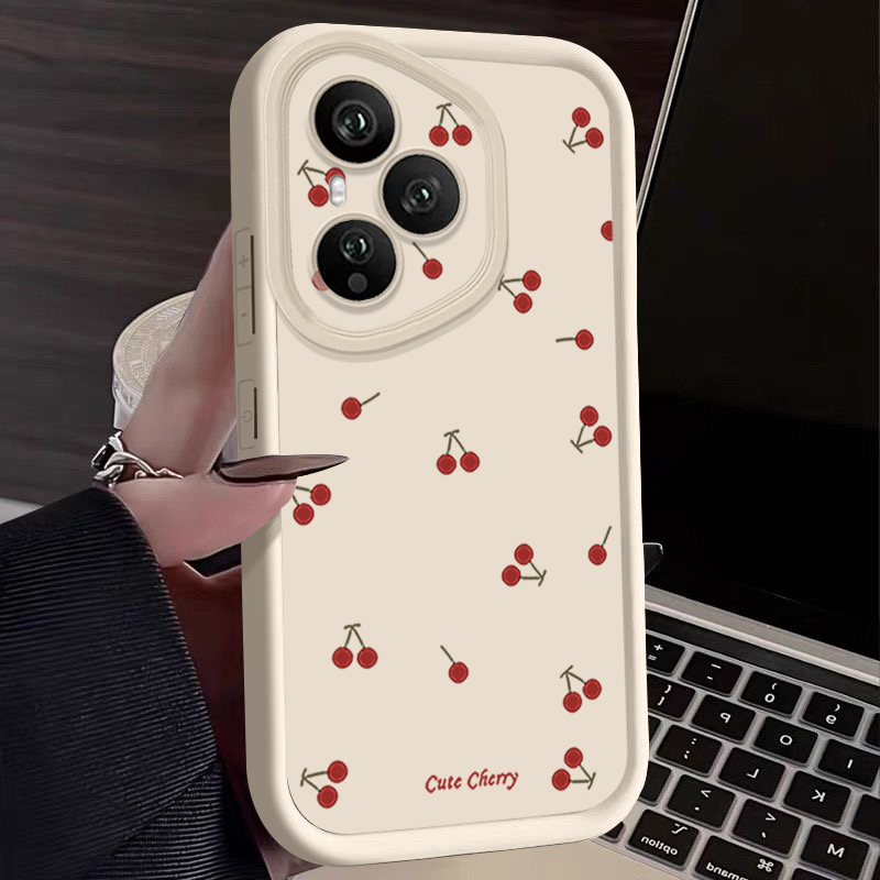Mini Red Cherry Printed Soft T - Phone Cases Honor incelemesi ve fiyatı