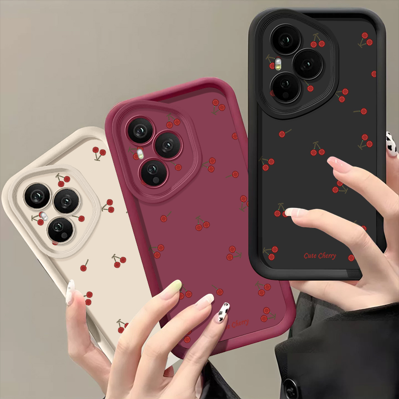 Mini Red Cherry Printed Soft T - Phone Cases Honor incelemesi ve fiyatı