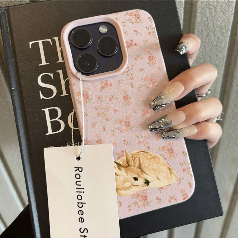 Cute Deer Full Floral Pattern  - Phone Cases Cute incelemesi ve fiyatı