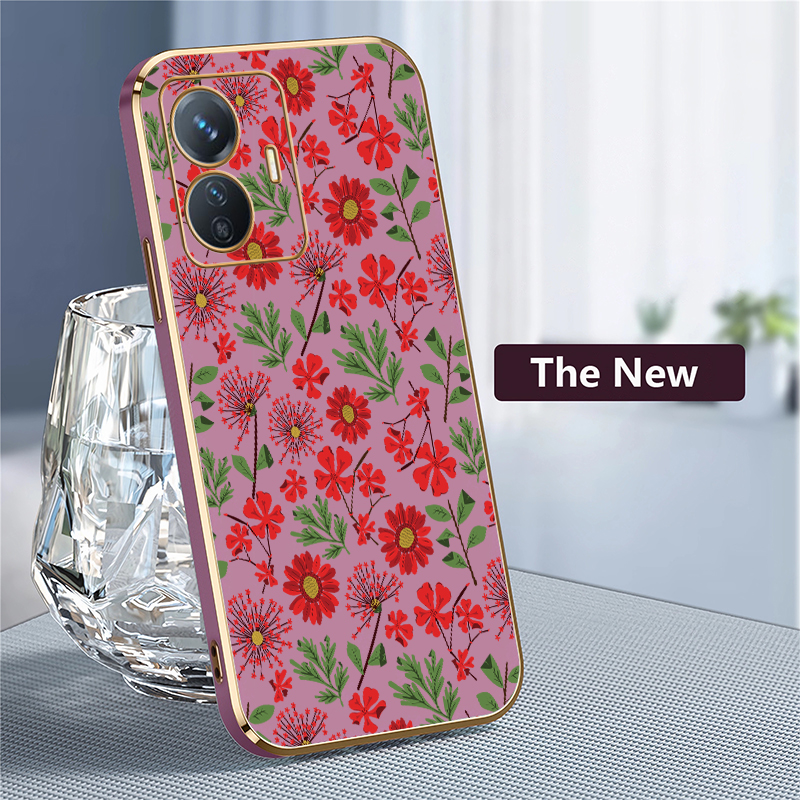 Vivo V40 Leaves Flower Print P - Phone Cases Vivo incelemesi ve fiyatı