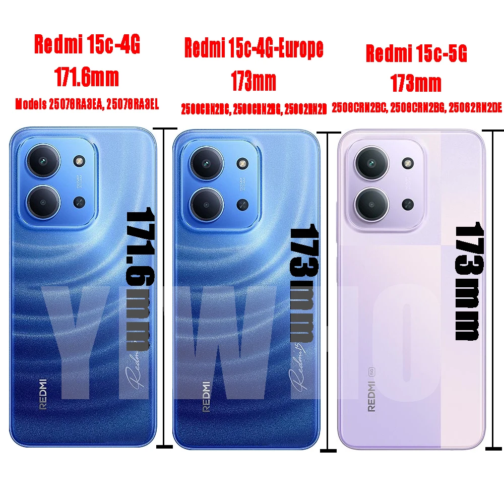 Transparent Case for Redmi 15C - Phone Cases Europe incelemesi ve fiyatı