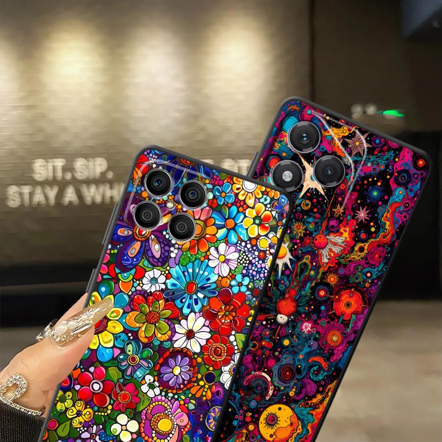 Vibrant Psychedelic Art Soft F - Phone Cases Honor incelemesi ve fiyatı