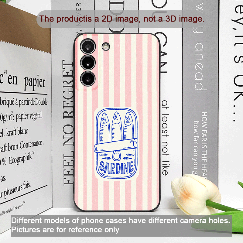 Cute Striped Pattern Sardines  - Phone Cases Cute incelemesi ve fiyatı