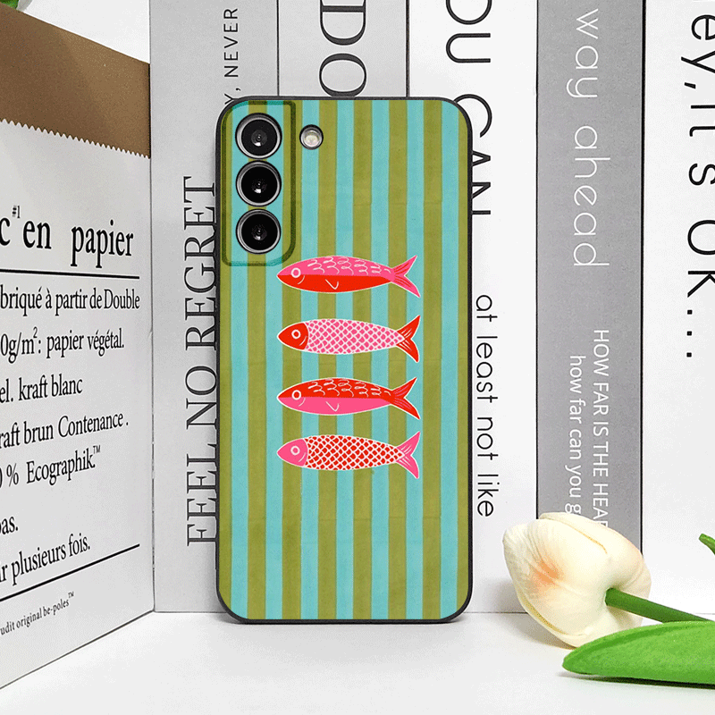 Cute Striped Pattern Sardines  - Phone Cases Cute incelemesi ve fiyatı