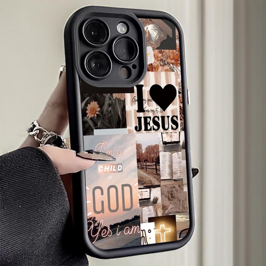Jesus Collage Pattern Thick Sh - Phone Cases Arc incelemesi ve fiyatı