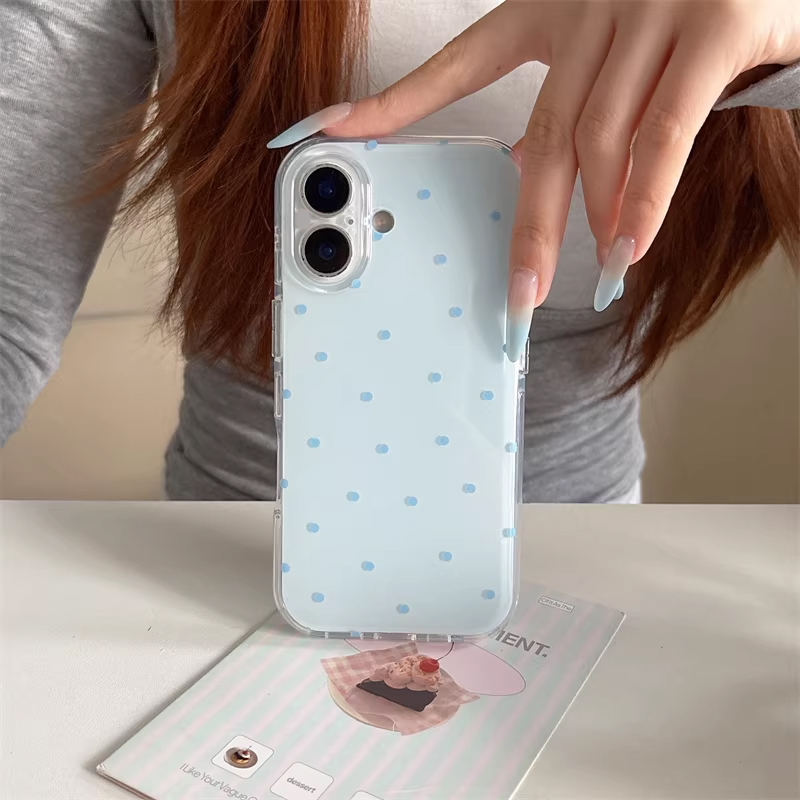 Korean Ins Girl Simple Blue Pi - Cute Cartoon Case incelemesi ve fiyatı