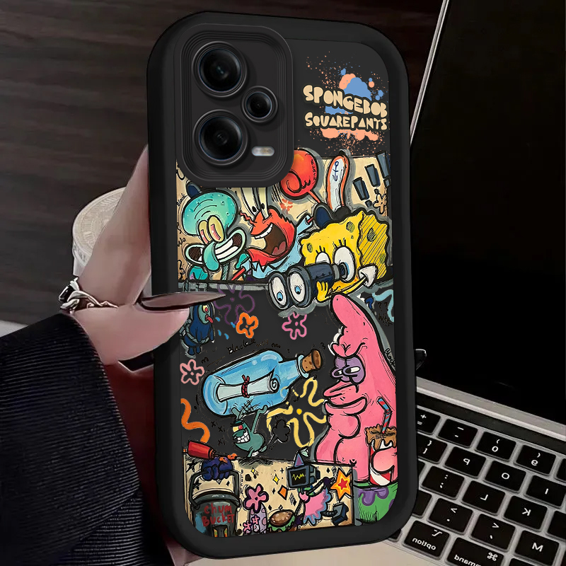 SpongeBob Dolls Shockproof Pho - Phone Cases Xiaomi Redmi 12 incelemesi ve fiyatı
