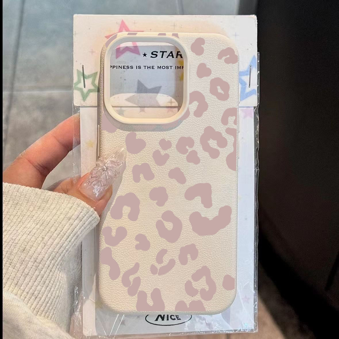 Pink Leopard Print Lichee Patt - Phone Cases Xiaomi Redmi 12 incelemesi ve fiyatı