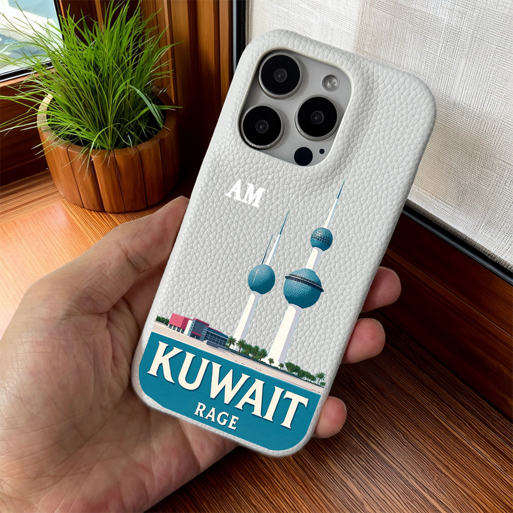 Customized Name leather phone  - Phone Cases Kuwait incelemesi ve fiyatı