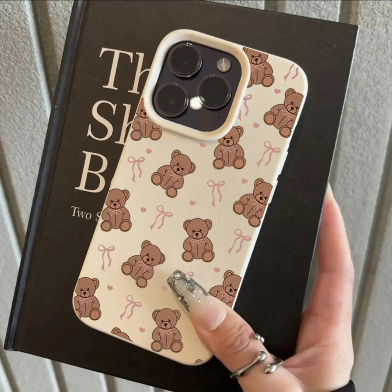 Cute Bow Tie Bear Lichee Patte - Phone Cases Cute incelemesi ve fiyatı