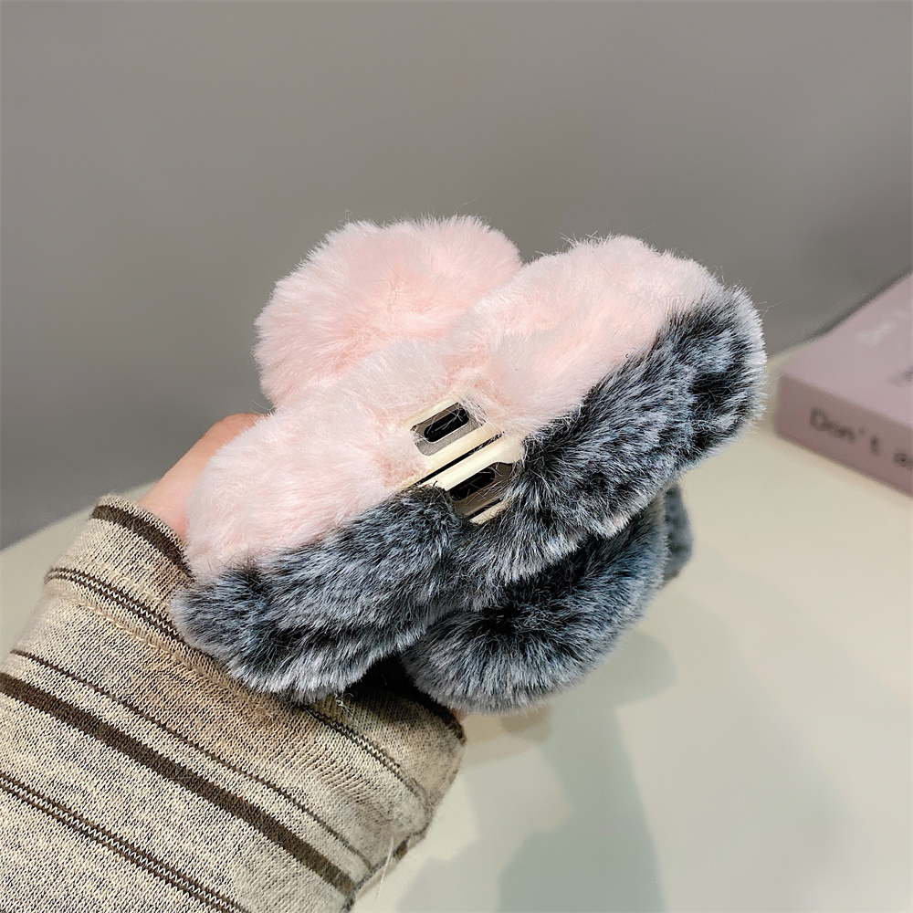 Cute Rabbit Ears Fluffy Stand  - Phone Cases Case incelemesi ve fiyatı